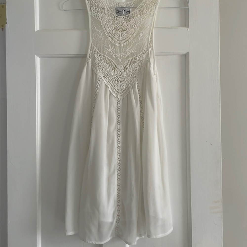 White Xenia Dress Mini Small AUS 8